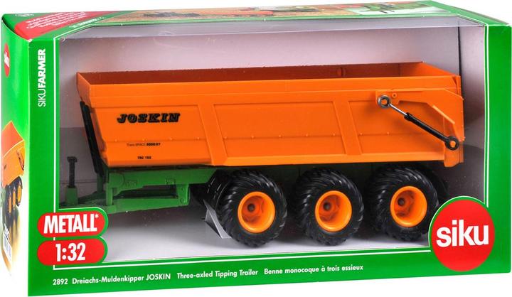 Actual product image Siku 2892 Joskin 3-Wiels Anhänger mit kippbarer Schaufel 01:32