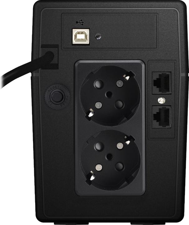 Actual product image Powerwalker VI 650 LCD Schuko 650VA / 360W Line-Interactive UPS Tower AVR LCD (650 VA, 360 W, Line-interactive UPS)