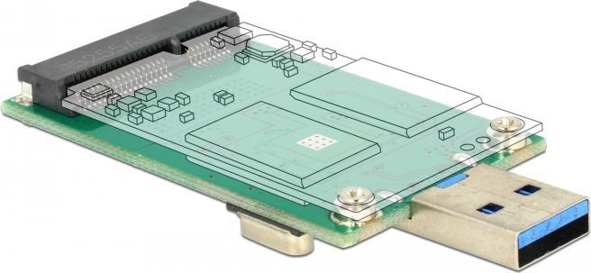 Image du produit Delock Convertisseur connecteur USB > mSATA full size