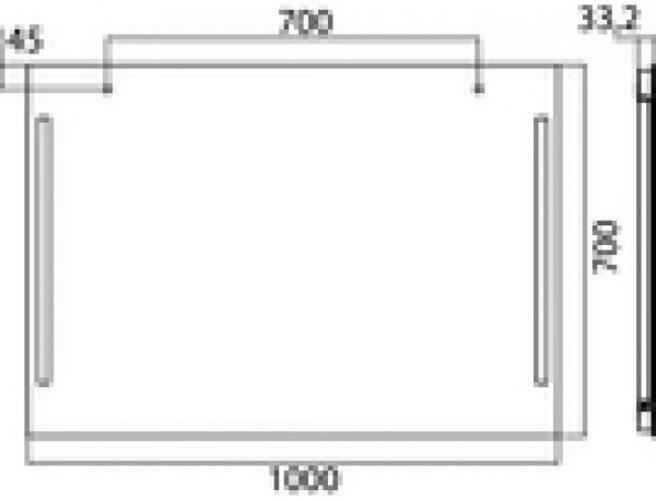 Immagine prodotto Emco light mirror premium, LED light mirror premium 1000 x 700 mm