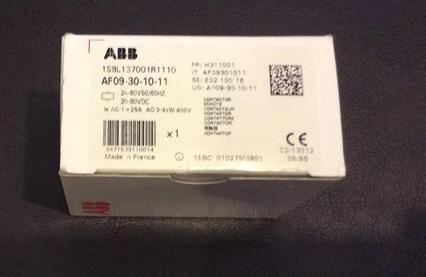 Actual product image ABB Contactor 100-250VAC/DC AF09-30-10-13