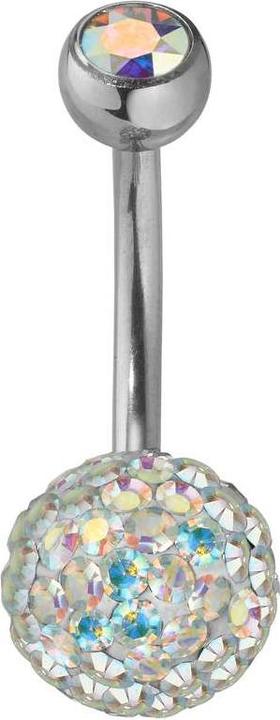 Actual product image Bijouteria Bellypiercing (Stainless steel, Crystal)