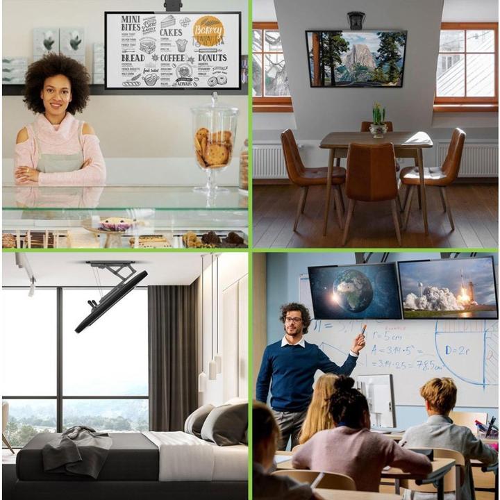 Actual product image Techly Motorised Swivel Ceiling TV Mount (Ceiling, 70", 35 kg)
