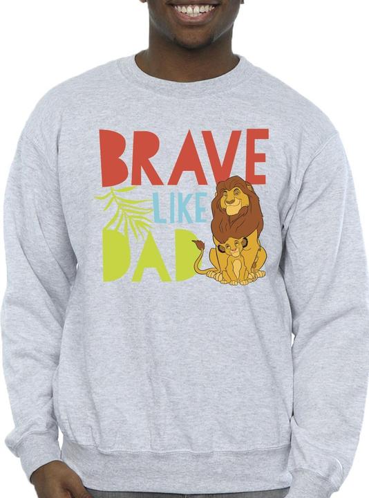 Actual product image Disney Mens The Lion King Brave Like Dad Sweatshirt (M)