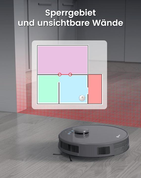 Produktbild Saug-Wischroboter mit 4000Pa und Mapping-Funktion (Saugwischroboter)