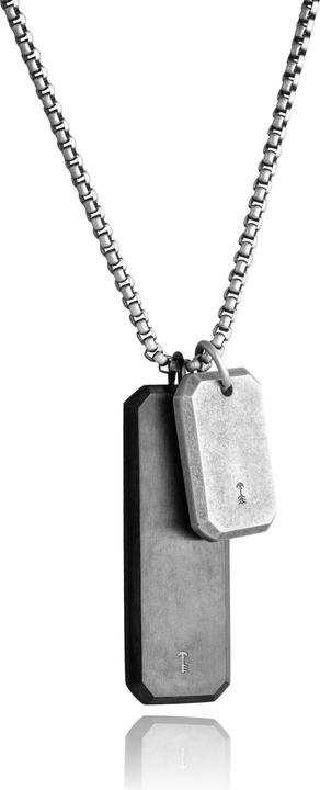 Immagine prodotto Leyda Collana uomo esercito (Acciaio inossidabile, 60 - 65 cm)