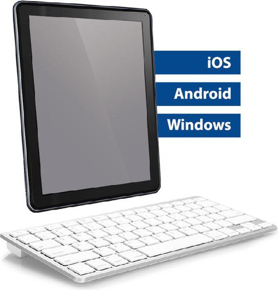 Produktbild Portable Bluetooth Keyboard (Eng. Int., Kabellos)