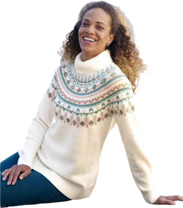 Actual product image Atlas For Women Womens/Ladies Knitted Roll Neck Jumper (52 D)