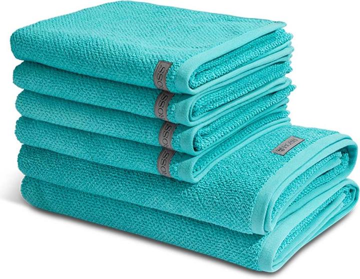 Actual product image Ross Selection - Organic Cotton 4 X Towel 2 X Shower Towel - Towel Set (70 x 140 cm, 50 x 100 cm)