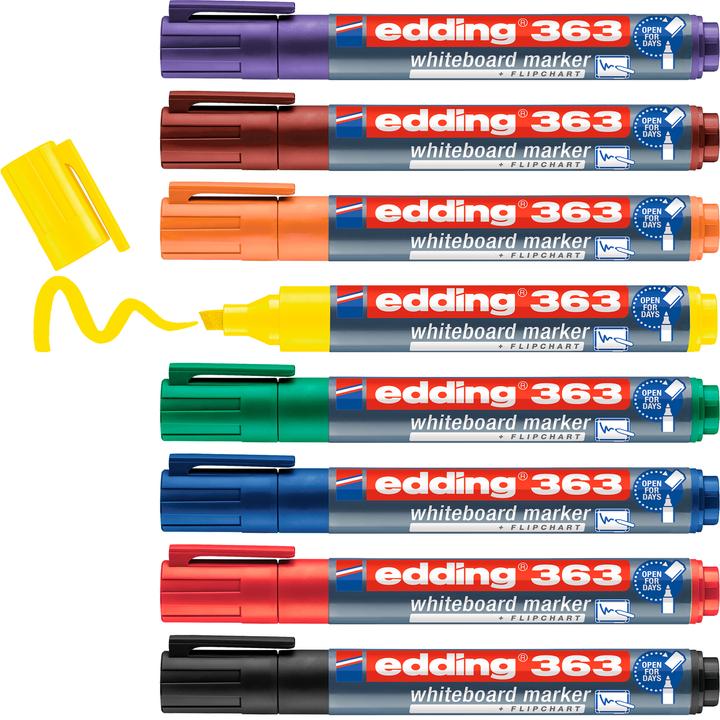 Actual product image Edding 363 Brands (Orange, Yellow, Violet, Green, Black, Red, Brown, 5 mm, 8 x)