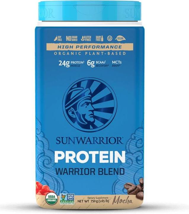 Actual product image Sunwarrior Protein Warrior Blend Organic (Mocha, 1 pcs., 750 g)