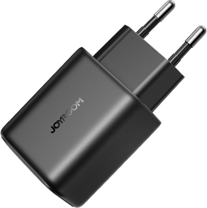 Actual product image Joyroom 25W Single USB-C Charger with 60W C to C Cable, 1m - Black (25 W)