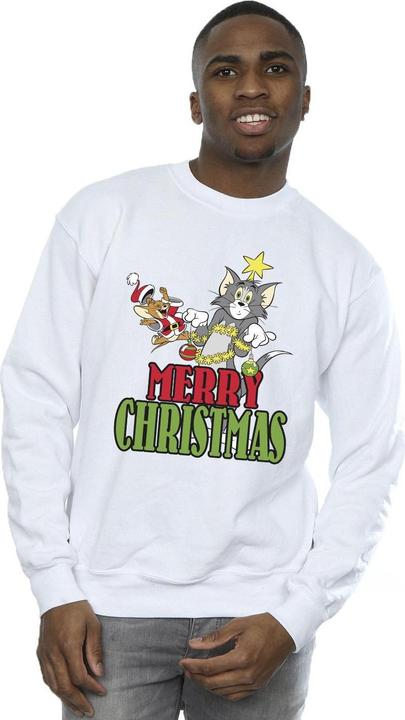 Immagine prodotto Tom & Jerry Merry Christmas Baubles Felpa Uomo (XL)