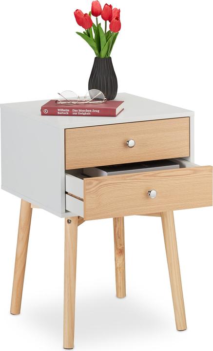 Actual product image Relaxdays Nachttisch (40 x 40 x 60 cm)