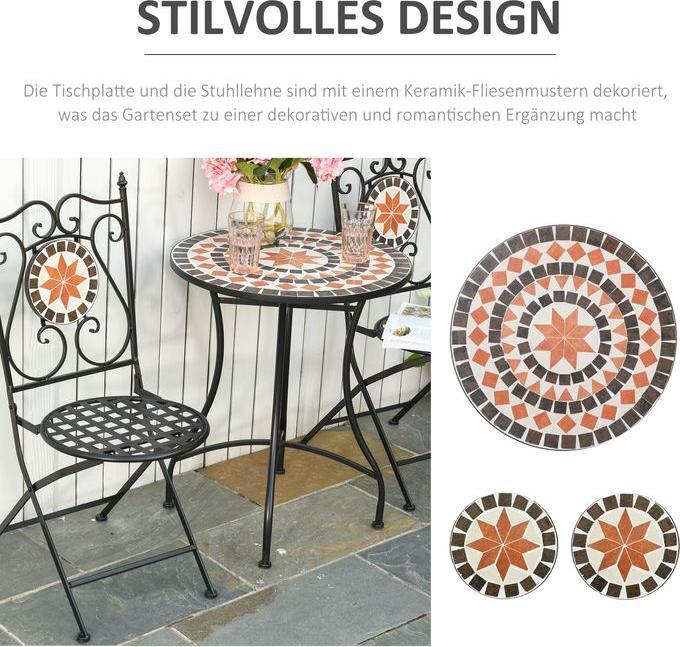 Actual product image Jamb Balkonset Mosaiktisch (60 cm)