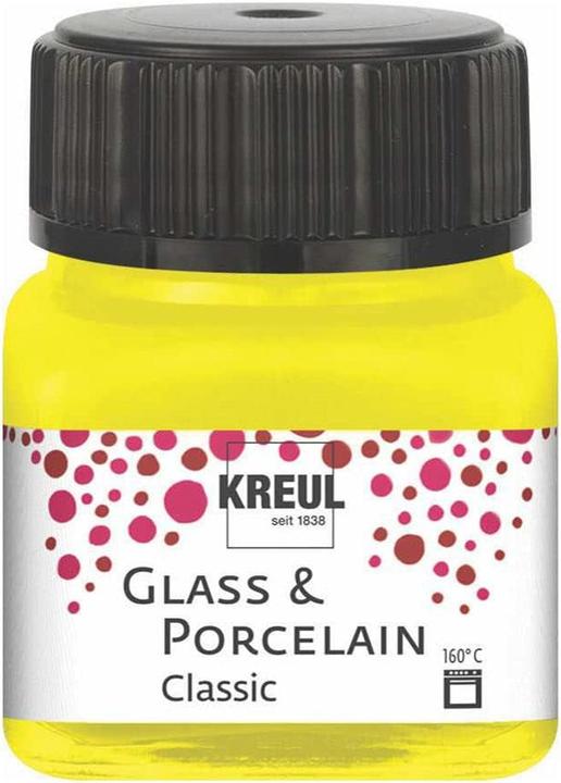 Produktbild Kreul Glass & Porcelain Classic, Porzellan- und Glasfarbe (Kanariengelb, 20 ml)