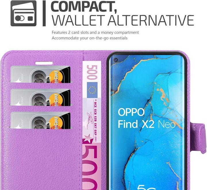 Actual product image Cadorabo Book with stand function cover (Oppo Find X2 Neo)