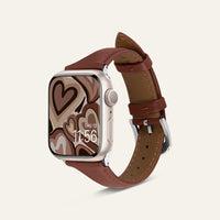 Productafbeelding Spigen Kajuk Apple Watch Lederen Bandje 4/5/6/7/8 / SE 40/41 mm bruin (38 mm, 40 mm, 41 mm, Echt leer)