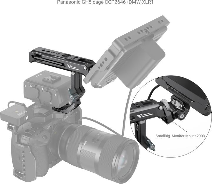 Image du produit SmallRig Poignée supérieure pour adaptateur Sony XLR-K1M / K2M / K3M et Panasonic DMW-XLR1 3082