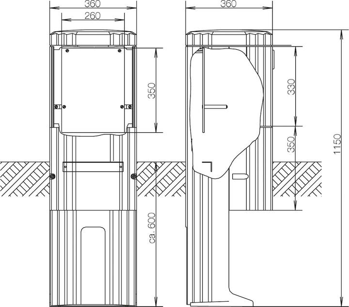 Actual product image ABN Outdoor column