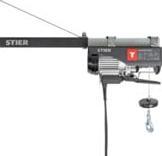 Actual product image Stier Electric wire rope hoist, 500 kg load capacity, 900 W power