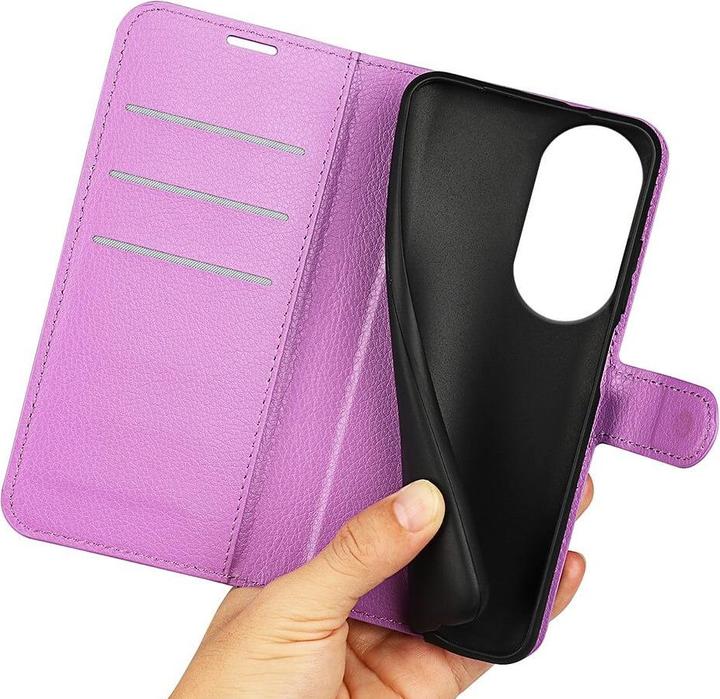 Produktbild Cover-Discount Oppo Reno10 / 10 Pro - Leder Etui Hülle violett (OPPO Reno 10, Oppo Reno 10 Pro)