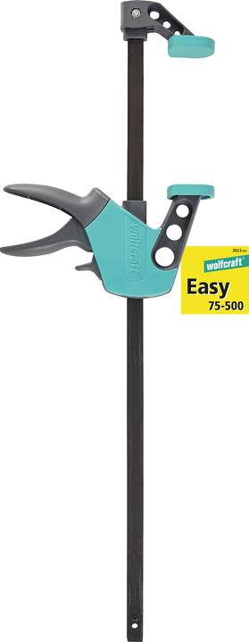 Produktbild wolfcraft wolfcraft 1 EHZ - Einhandzwinge Easy 75/500mm (500 mm)