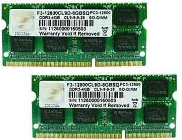 Produktbild G.Skill Standard (2 x 4GB, 1600 MHz, DDR3U-RAM, SO-DIMM)