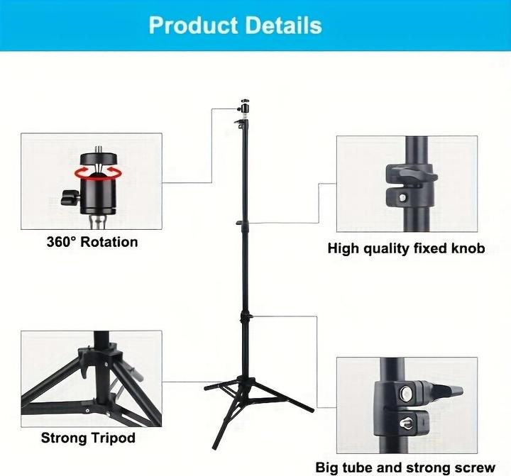 PhoneLook HY300 Pro Tragbarer Projektor Stativ mit höhenverstellbar bis 110cm