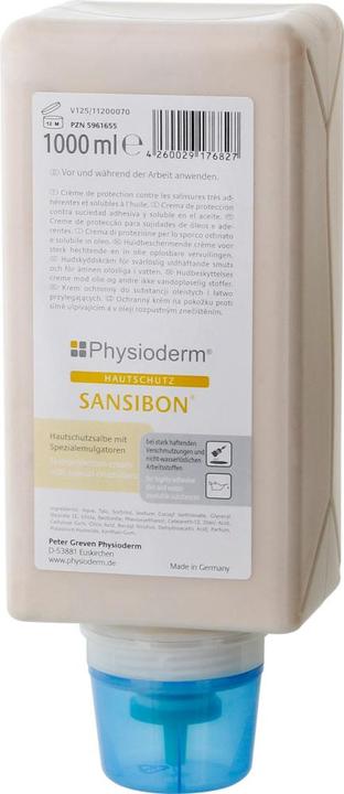 PGP Physioderm skin protection cream Sansibon 1000ml cream folding bottle (1000 ml)
