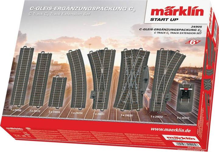Produktbild Märklin H0 C-Gleis (mit Bettung) 24905 (Spur H0)