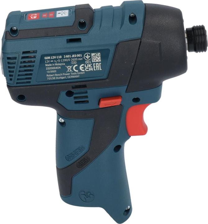 Produktbild Bosch Professional Bosch GDR 12V-110 Akku Drehschlagschrauber 12V 110Nm 1/4" Solo ( 06019E0003 ) + L-Boxx (Akkubetrieb)