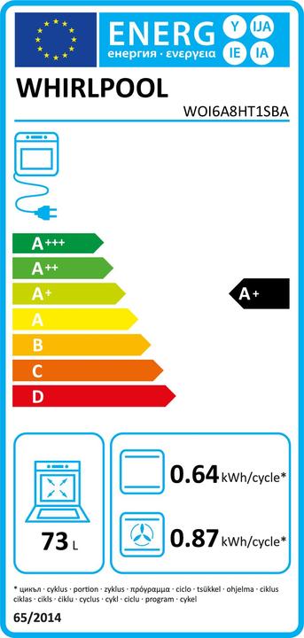 Energie-Label Whirlpool WOI6A8HT1SBA