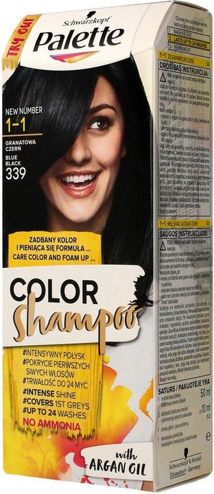 Produktbild Schwarzkopf Palette Color Shampoo Nr. 1-1 (339) Granatapfel Schwarz 1op.