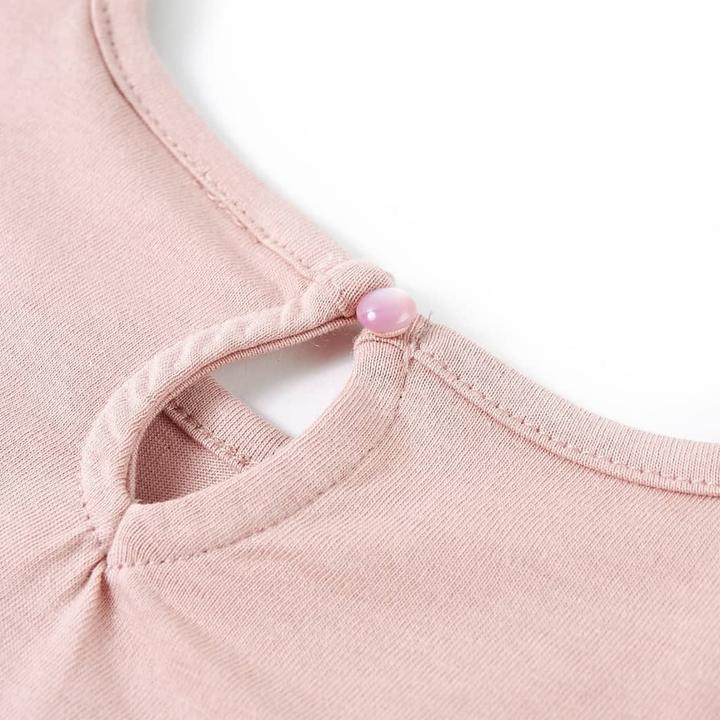 Image du produit VidaXL T-shirt manches longues enfant Rose 128,Matière : 100 % coton,Couleur (128)