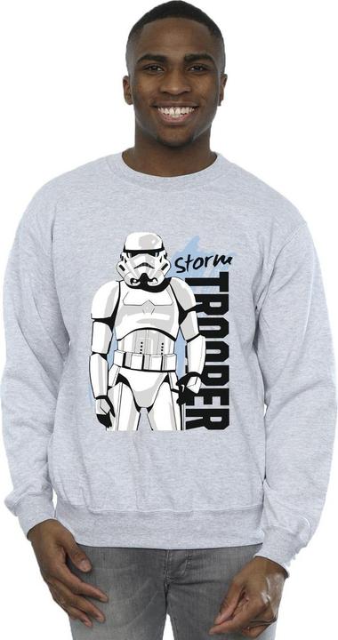 Actual product image Star Wars Mens Storm Trooper Sweatshirt (S)