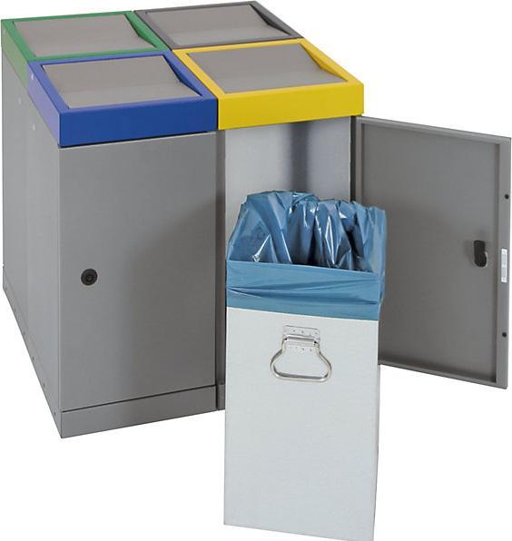 Image du produit kaiserkraft Collecteur de déchets à couvercle basculant (70 l)