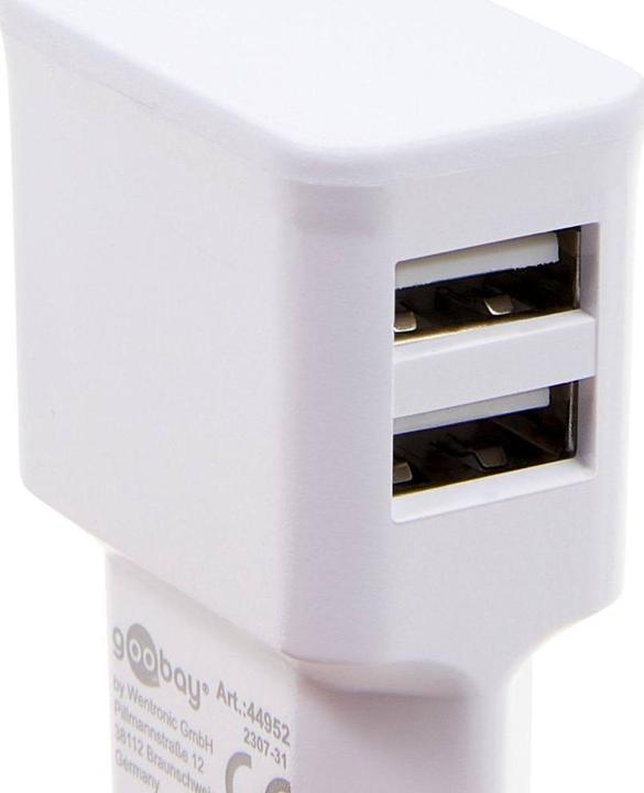 Produktbild Goobay Ladegerät 2x USB A (12 W)