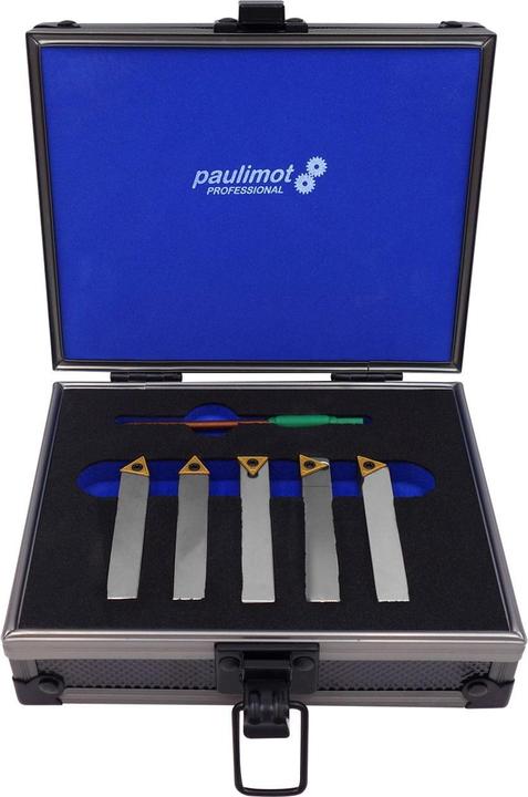 Immagine prodotto Paulimot Set di utensili per tornitura con inserti, nichelato, 10 mm, 5 pezzi
