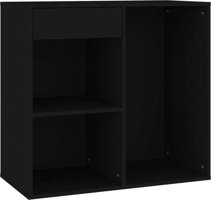 Produktbild VidaXL Kosmetikschrank Schwarz 80x40x75 cm Holzwerkstoff (80 x 40 x 75 cm)