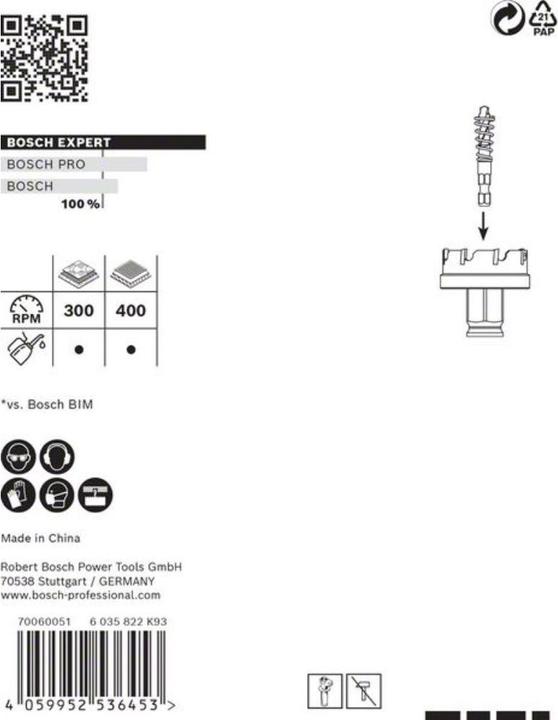Immagine prodotto Bosch Professional Zubehör EXPERT Sega a tazza per lamiera 40 x 5 mm (40 millimetri)