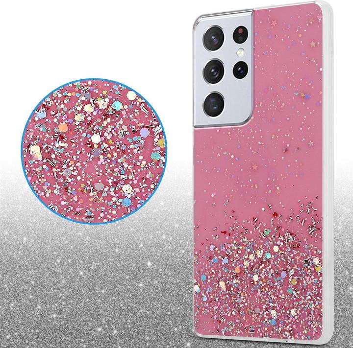 Image du produit Cadorabo Couverture TPU paillettes scintillantes (Samsung Galaxy S21 Ultra)