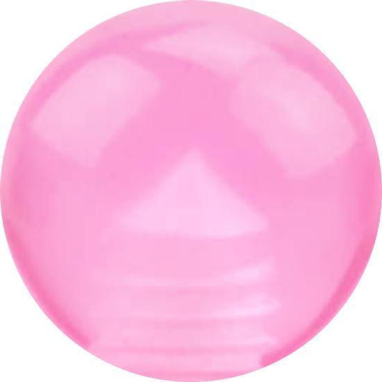 Star Piercing Micro Kugel pink transparent (ohne Messing, Acryl)