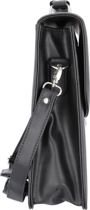 Actual product image Alassio ANZIO" briefcase, imitation leather, black