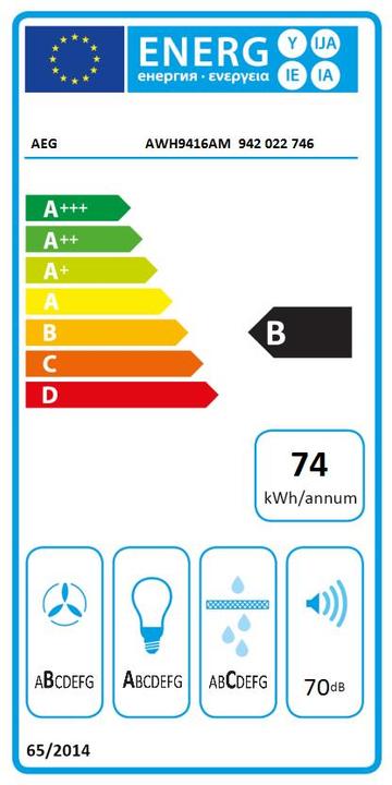Etichetta energetica AEG AWH9416AM