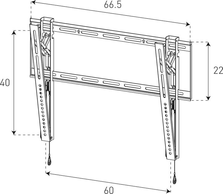 Produktbild Sonorous Surefix 431 (Wand, 60", 40 kg)