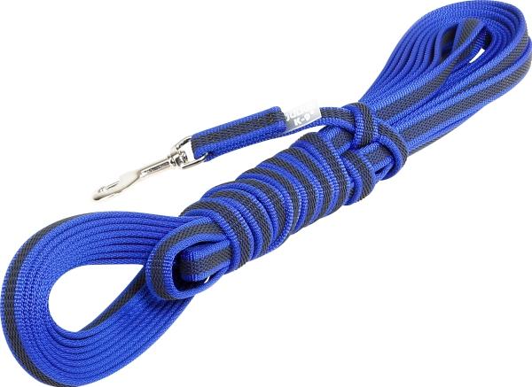 Julius-K9 Guinzaglio gommato con passante Blu - Grigio Taglia 3 (3, Cane, Generale)