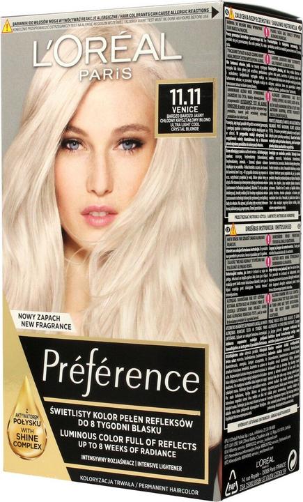 Produktbild L'Oréal Paris L'Oréal Les Blondissimes Preference Hair Dye 11.11 Ultra-Light (11.11 Ultra-Light)