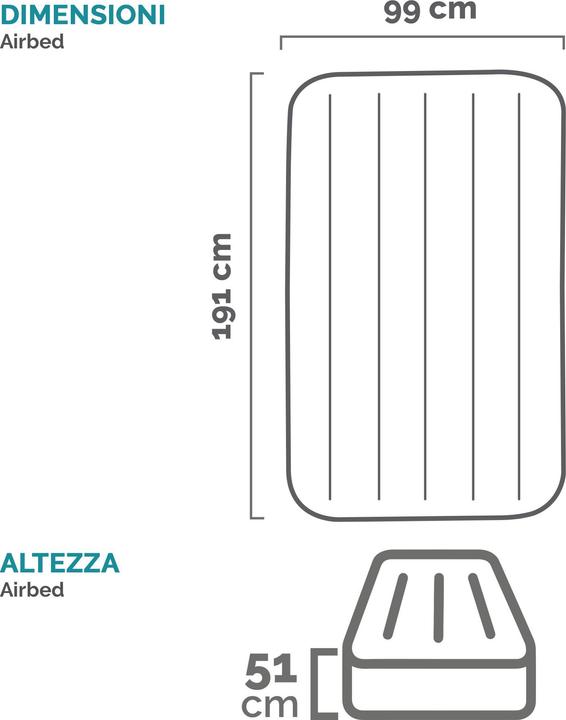 Produktbild Intex Twin Comfort Elevated Airbed (99 x 191 cm)