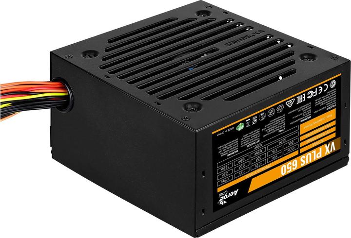 Actual product image AeroCool PGS VX-650Plus AEROVX-650PLUS (650 W, 120 mm) power supply unit (650 W)